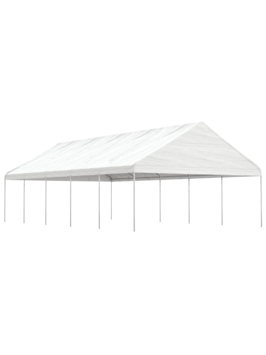 Altán se střechou bílý 11,15 x 5,88 x 3,75 m polyethylen