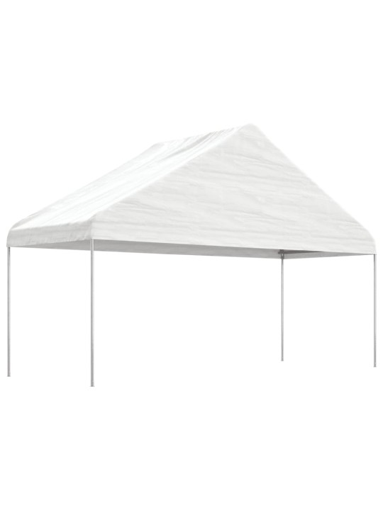 Altán se střechou bílý 11,15 x 5,88 x 3,75 m polyethylen