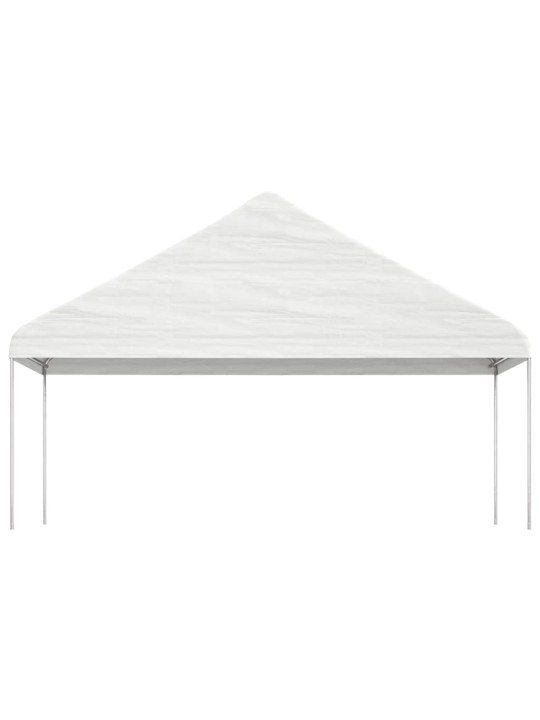 Altán se střechou bílý 11,15 x 5,88 x 3,75 m polyethylen