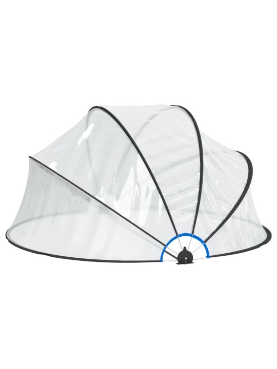 Kopule na bazén kulatá 315 x 158 cm PVC