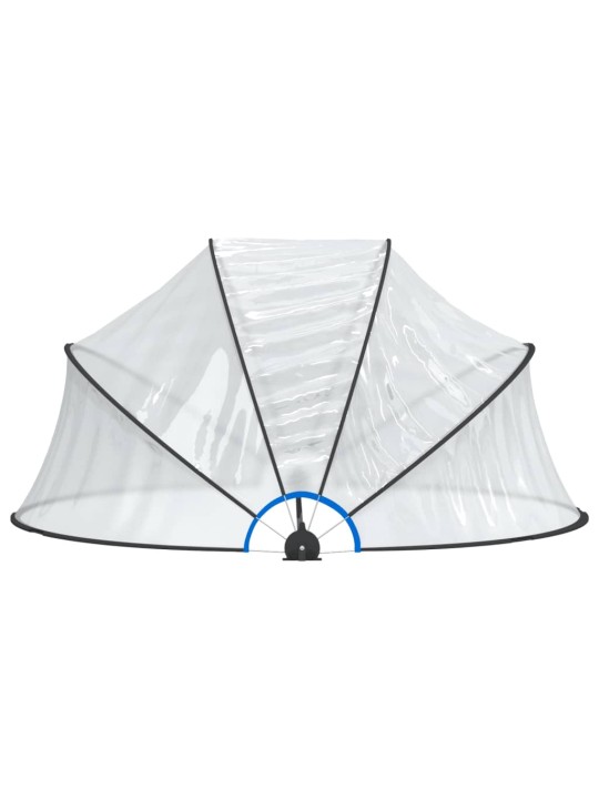 Kopule na bazén kulatá 315 x 158 cm PVC