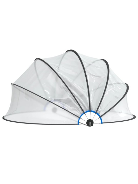 Kopule na bazén kulatá 376 x 188 cm PVC
