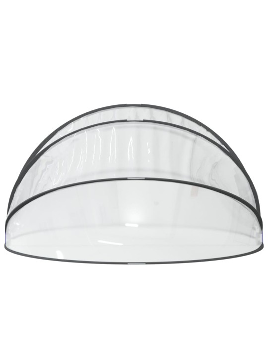 Kopule na bazén kulatá 376 x 188 cm PVC