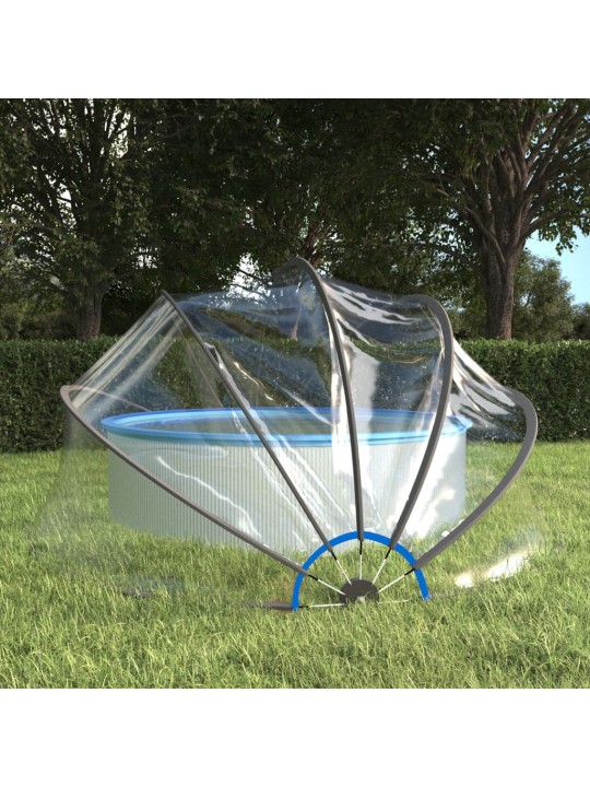 Kopule na bazén kulatá 406 x 203 cm PVC