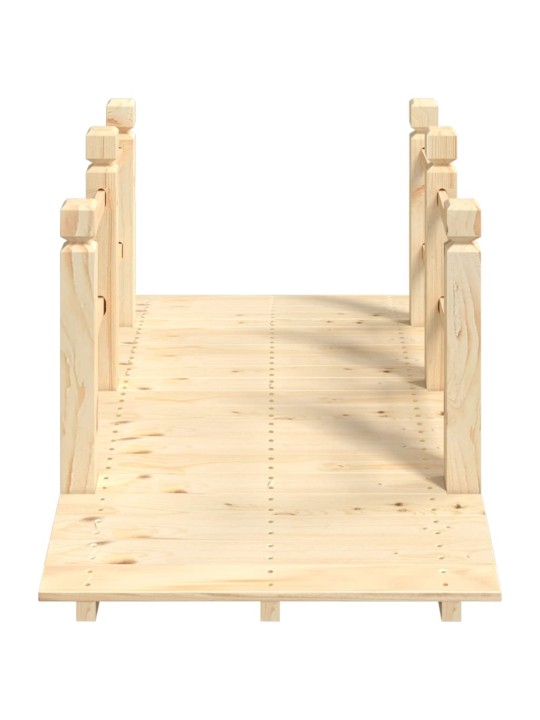 Zahradní můstek se zábradlím 150x67x56 cm masivní smrkové dřevo
