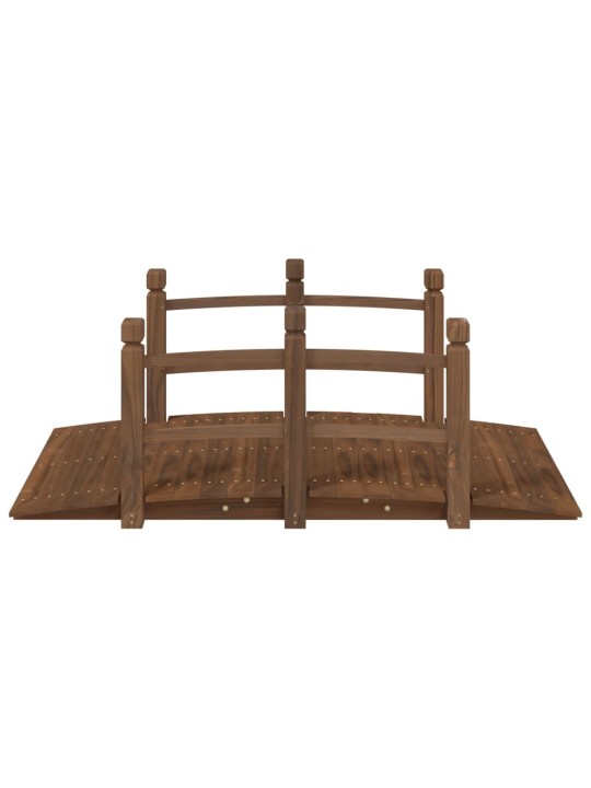 Zahradní můstek se zábradlím 150x67x56 cm masivní smrkové dřevo