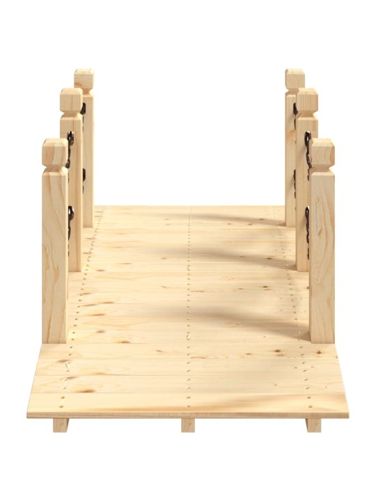 Zahradní můstek s řetězovým zábradlím 150x67x56 cm masivní smrk