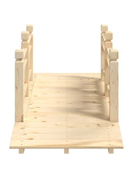 Zahradní můstek se zábradlím 150x67x56 cm masivní smrkové dřevo