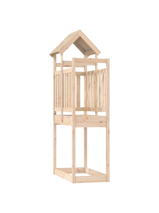 Hrací věž 52,5 x 110,5 x 214 cm masivní borové dřevo
