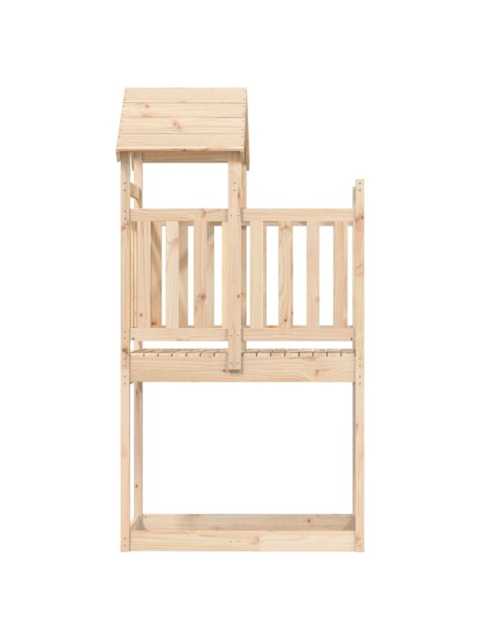 Hrací věž 52,5 x 110,5 x 214 cm masivní borové dřevo