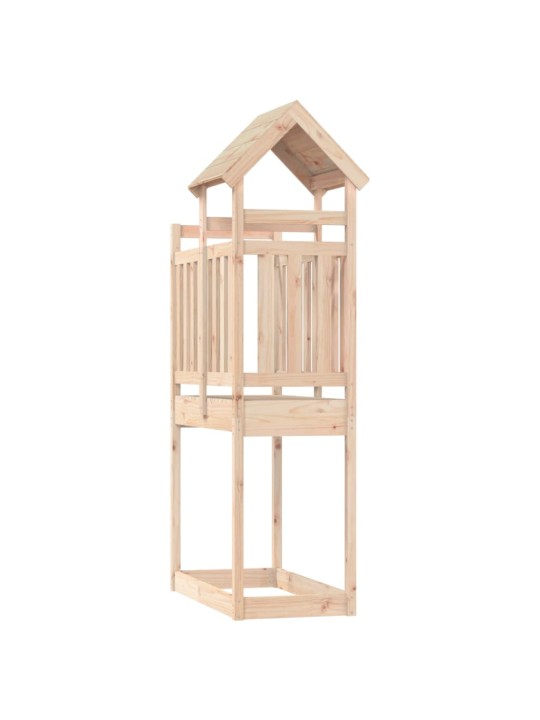 Hrací věž 52,5 x 110,5 x 214 cm masivní borové dřevo
