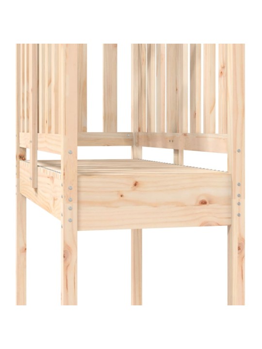 Hrací věž 52,5 x 110,5 x 214 cm masivní borové dřevo