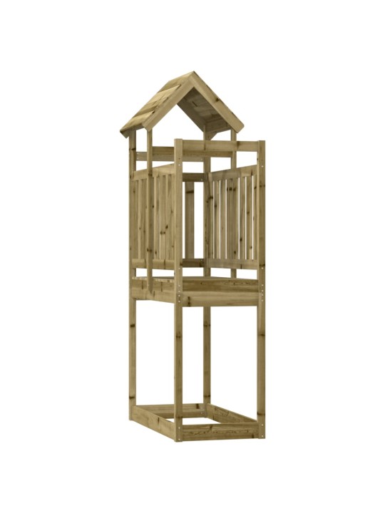 Hrací věž 52,5 x 110,5 x 214 cm impregnované borové dřevo