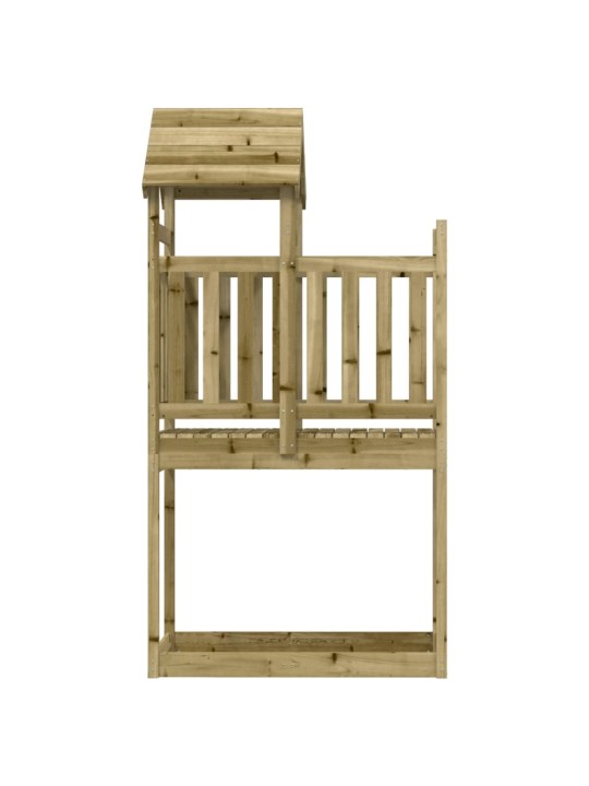 Hrací věž 52,5 x 110,5 x 214 cm impregnované borové dřevo