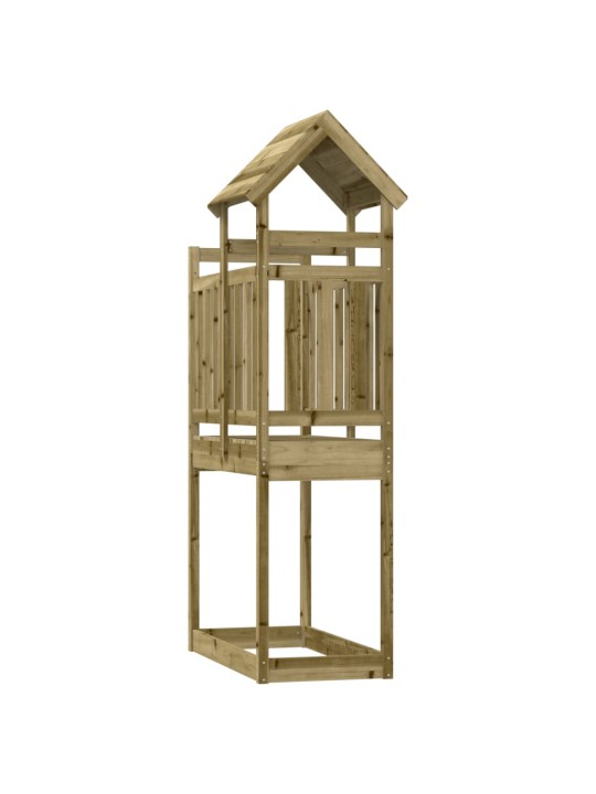 Hrací věž 52,5 x 110,5 x 214 cm impregnované borové dřevo
