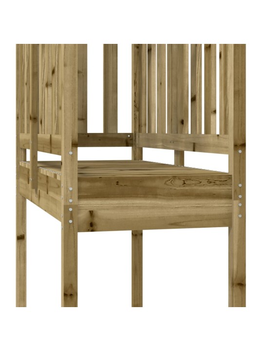 Hrací věž 52,5 x 110,5 x 214 cm impregnované borové dřevo