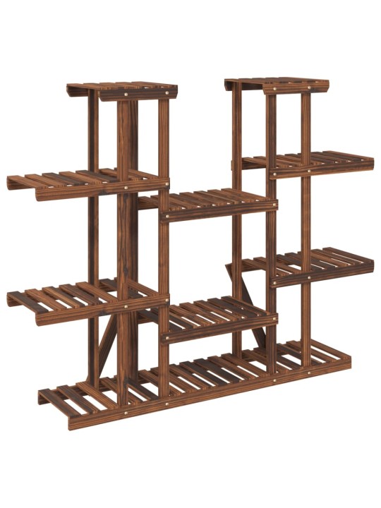 Stojan na květiny 110 x 25 x 110,5 cm masivní jedlové dřevo