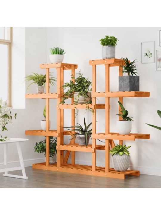 Stojan na květiny 110 x 25 x 110,5 cm masivní jedlové dřevo