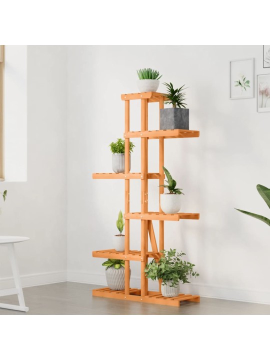 Stojan na květiny 75 x 25 x 140,5 cm masivní jedlové dřevo