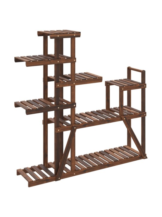 Stojan na květiny 110 x 25 x 111 cm masivní jedlové dřevo