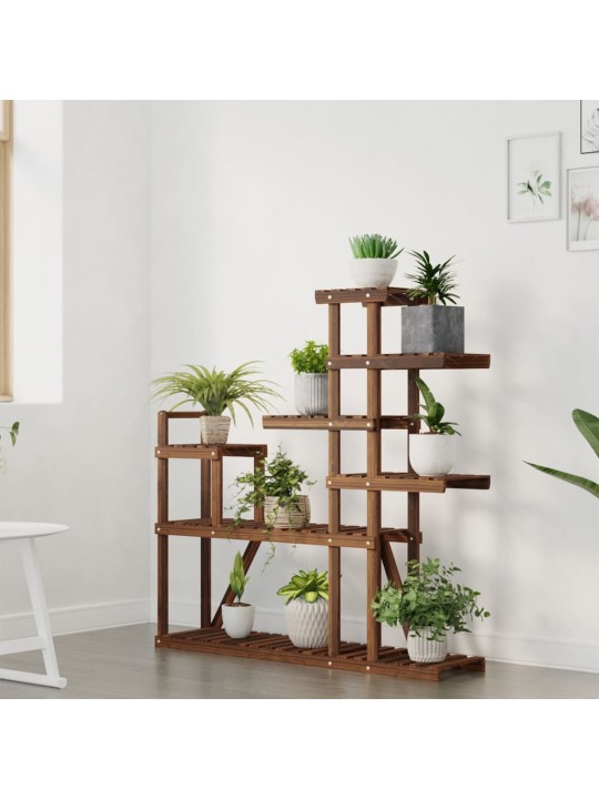 Stojan na květiny 110 x 25 x 111 cm masivní jedlové dřevo