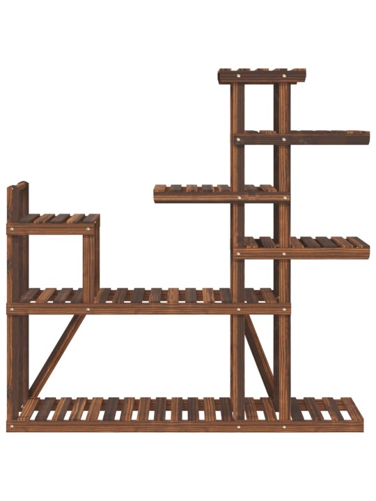 Stojan na květiny 110 x 25 x 111 cm masivní jedlové dřevo