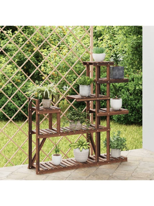 Stojan na květiny 110 x 25 x 111 cm masivní jedlové dřevo