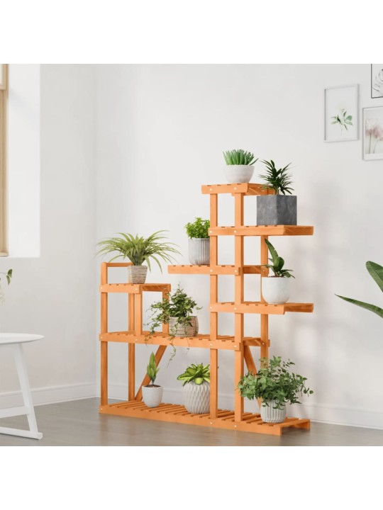 Stojan na květiny 110 x 25 x 111 cm masivní jedlové dřevo