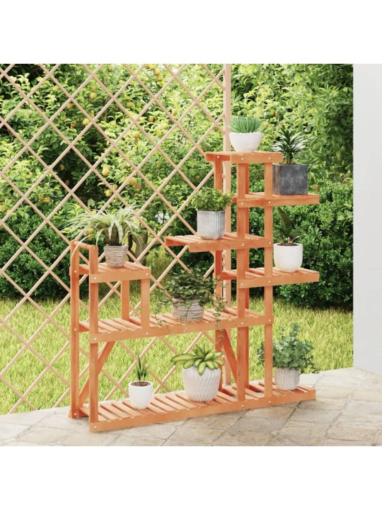 Stojan na květiny 110 x 25 x 111 cm masivní jedlové dřevo