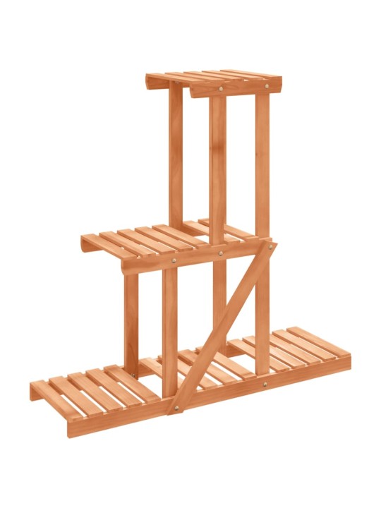 Stojan na květiny 81 x 25 x 75,5 cm masivní jedlové dřevo