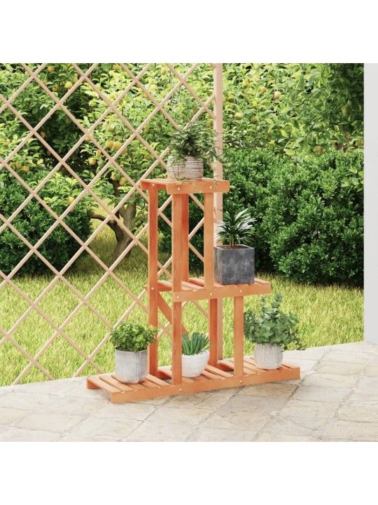Stojan na květiny 81 x 25 x 75,5 cm masivní jedlové dřevo