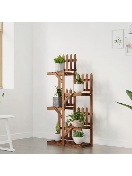 Stojan na květiny 60 x 25 x 130 cm masivní jedlové dřevo