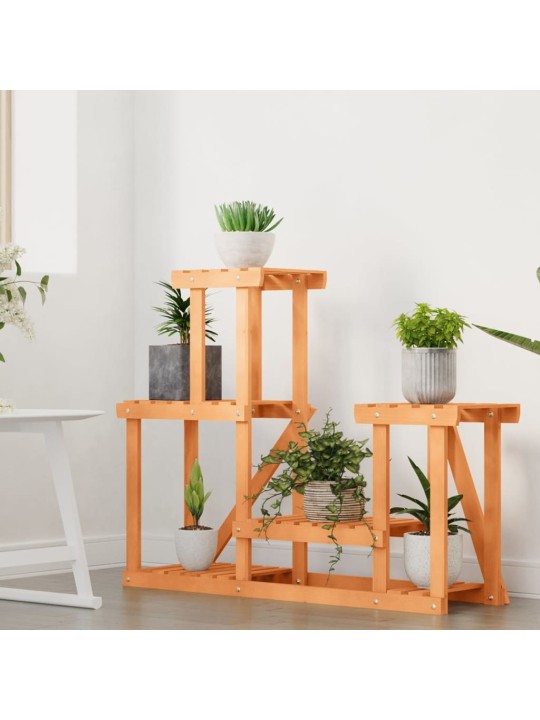 Stojan na květiny 90 x 25 x 73,5 cm masivní jedlové dřevo
