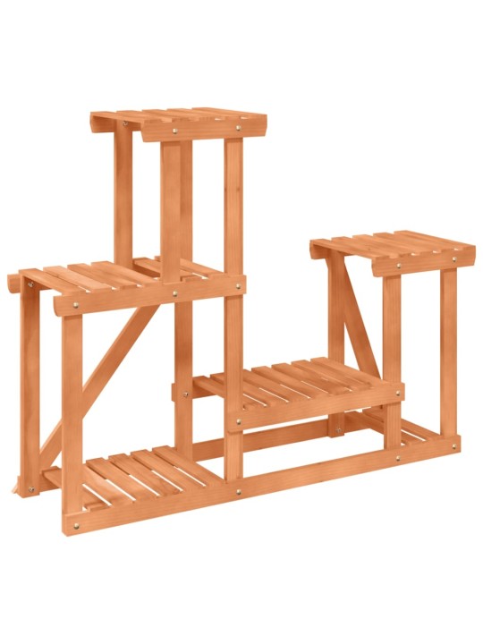 Stojan na květiny 90 x 25 x 73,5 cm masivní jedlové dřevo