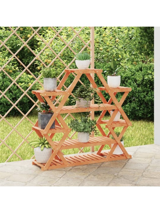 Stojan na květiny 110 x 25 x 110,5 cm masivní jedlové dřevo