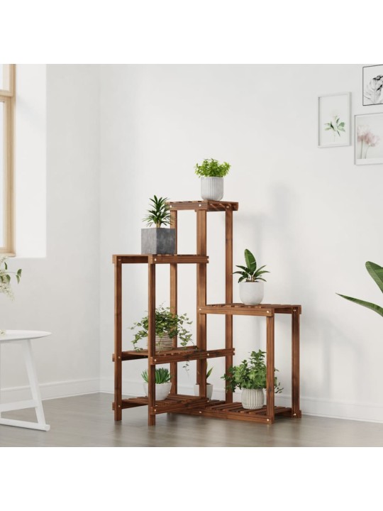 Stojan na květiny 62,5 x 61,5 x 101,5 cm masivní jedlové dřevo