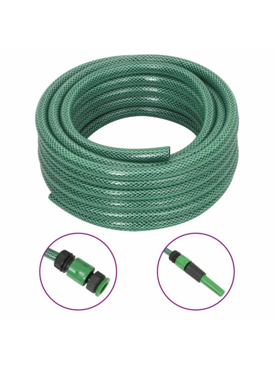 Zahradní hadice se sadou koncovek zelená 0,5" 50 m PVC