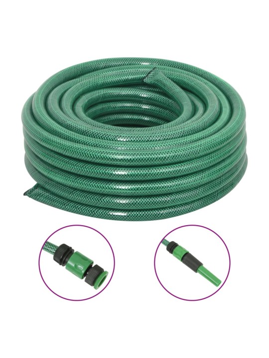 Zahradní hadice se sadou koncovek zelená 0,75" 20 m PVC