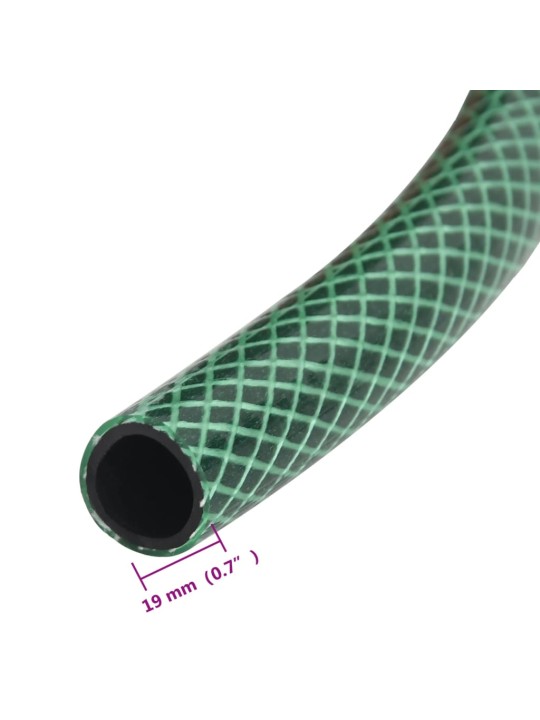 Zahradní hadice se sadou koncovek zelená 0,75" 50 m PVC