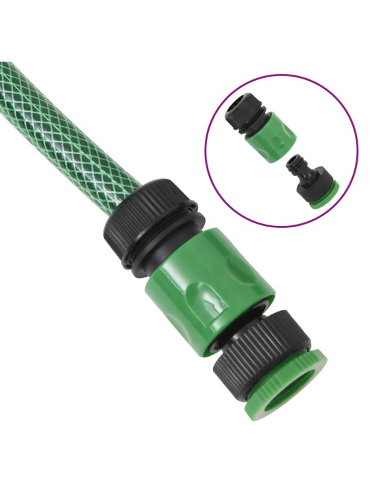 Zahradní hadice se sadou koncovek zelená 0,75" 50 m PVC