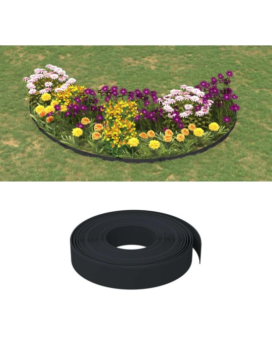 Travní lemy 2 ks černé 10 m 10 cm polyethylen