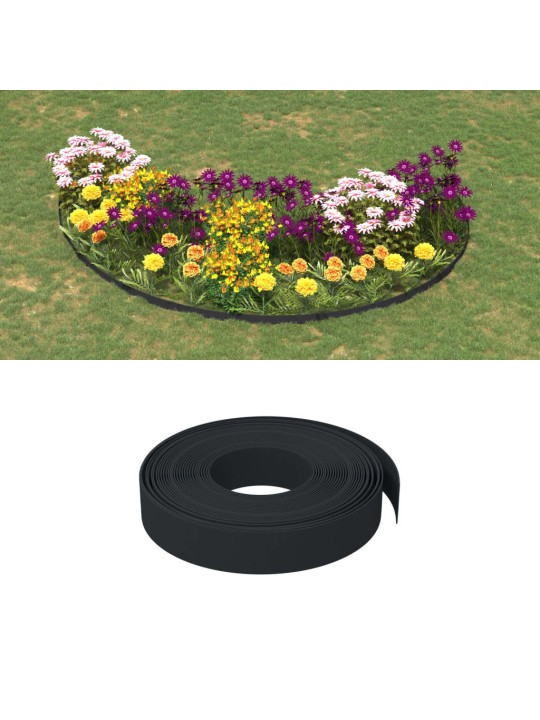 Travní lemy 3 ks černé 10 m 10 cm polyethylen