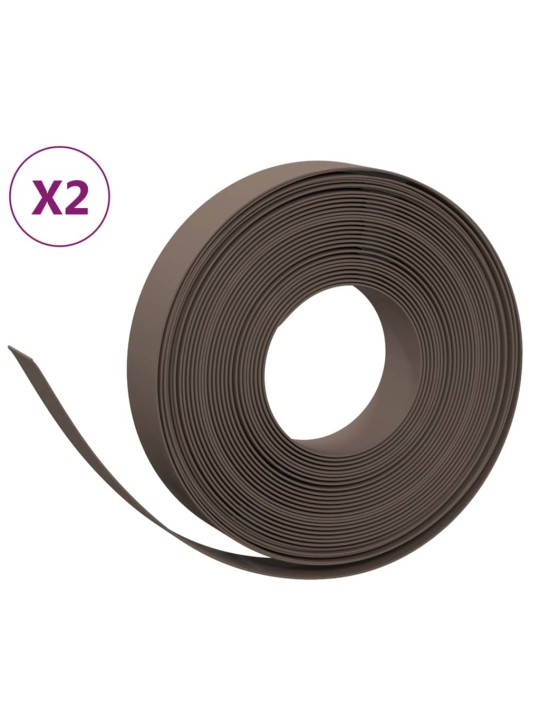 Travní lemy 2 ks hnědé 10 m 10 cm polyethylen