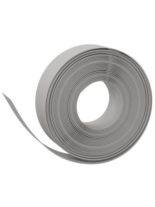 Travní lemy 4 ks šedé 10 m 15 cm polyethylen