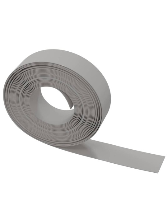 Travní lemy 4 ks šedé 10 m 15 cm polyethylen