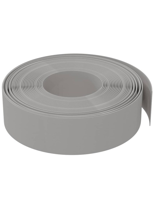 Travní lemy 5 ks šedé 10 m 15 cm polyethylen