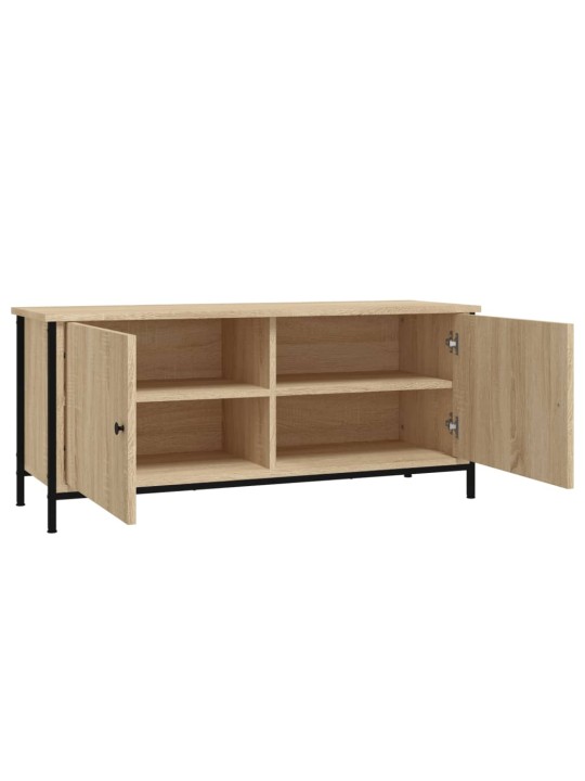 TV skříňka s dvířky dub sonoma 102x35x45 cm kompozitní dřevo