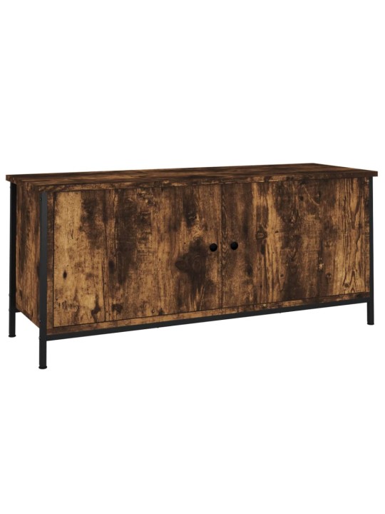 TV skříňka s dvířky kouřový dub 102x35x45 cm kompozitní dřevo