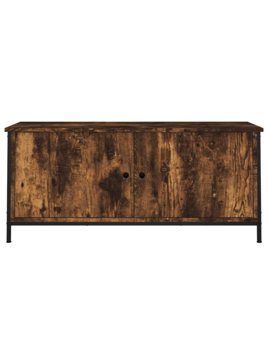 TV skříňka s dvířky kouřový dub 102x35x45 cm kompozitní dřevo