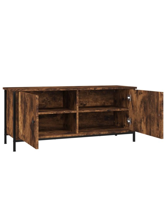 TV skříňka s dvířky kouřový dub 102x35x45 cm kompozitní dřevo